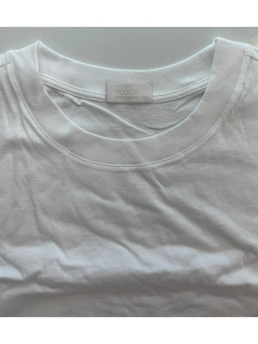 Nuuds White Short Sleeve Bodysuit With Snap Closure Women's Size XXL NEW - Picture 3 of 7